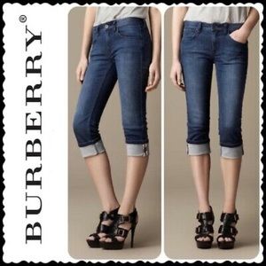 Burberry cropped jeans size 27